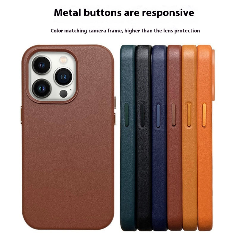 Magnetic Leather Case for iPhone 14 Series